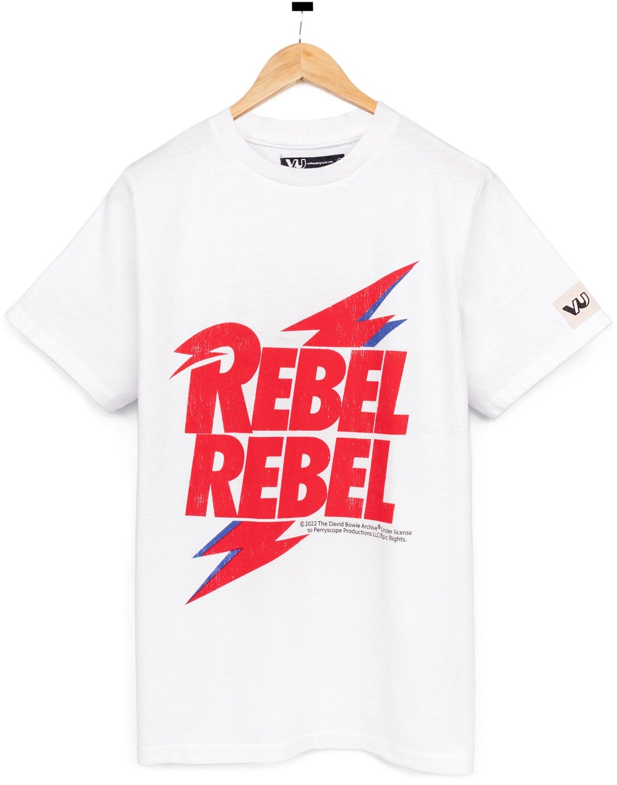 David Bowie Short Sleeved T-Shirt | Unisex Kids White | Official Merch
