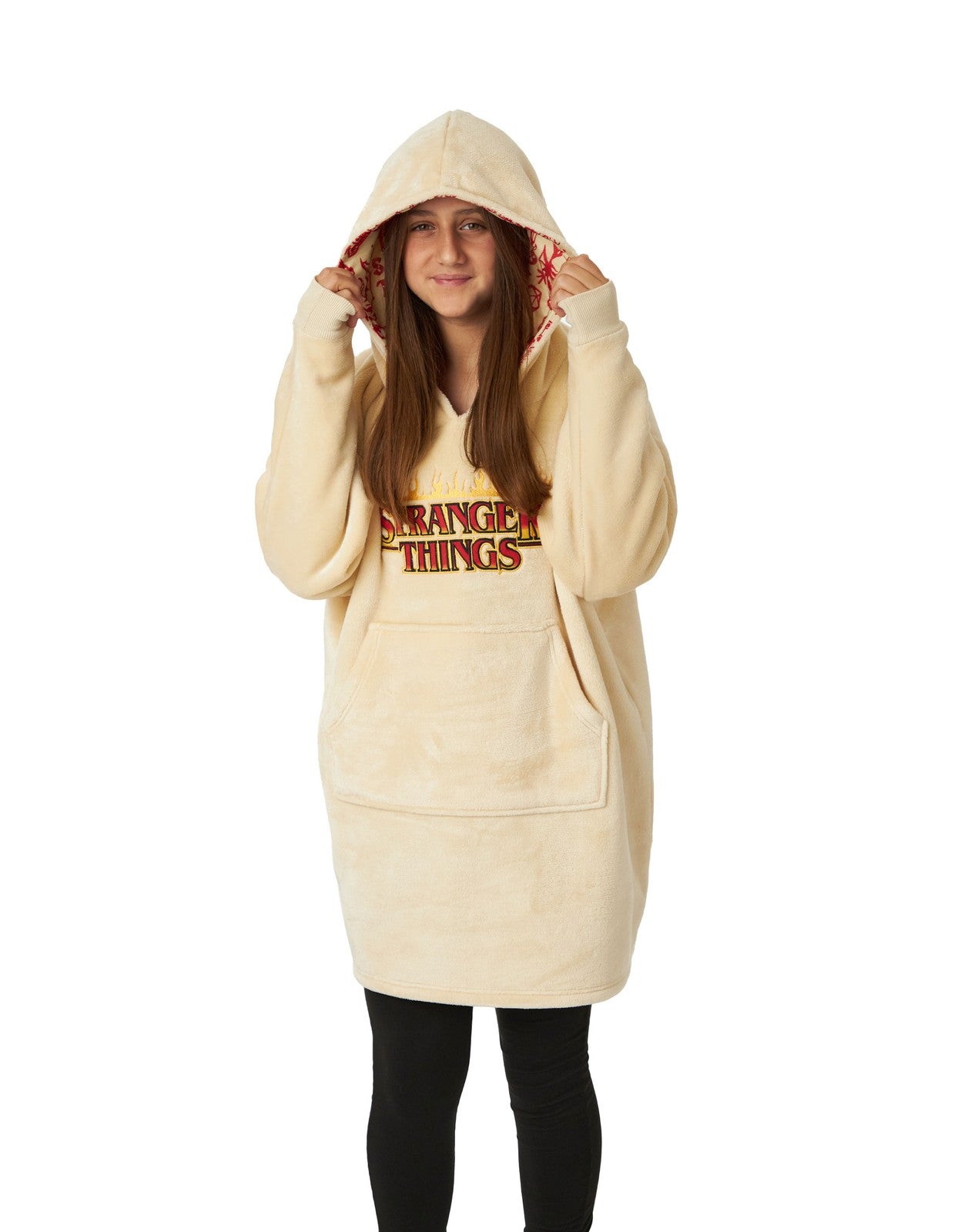Stranger Things Blanket Hoodie | Unisex Kids Cream | Official Merch