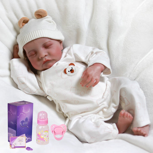 Realistic Reborn Dolls Vinyl Silicone Newborn Baby Girl Doll Handmade Kids Gift