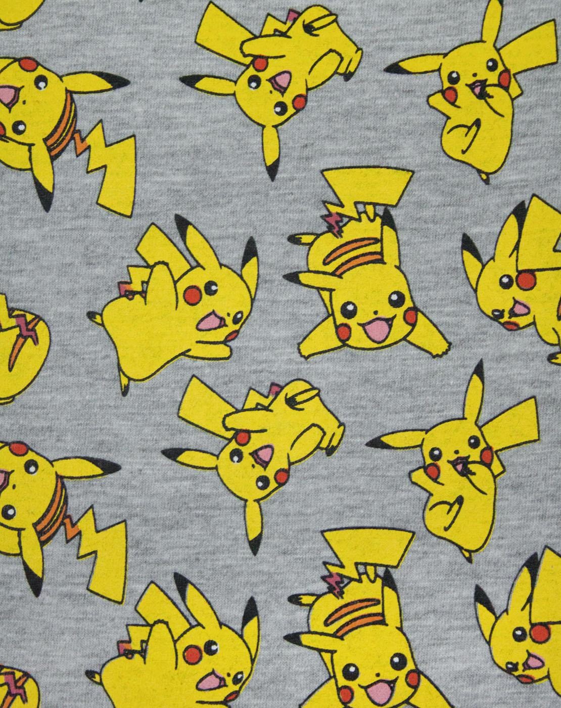 Pokemon Short Sleeved T-Shirt | Boys Grey | Official Merch