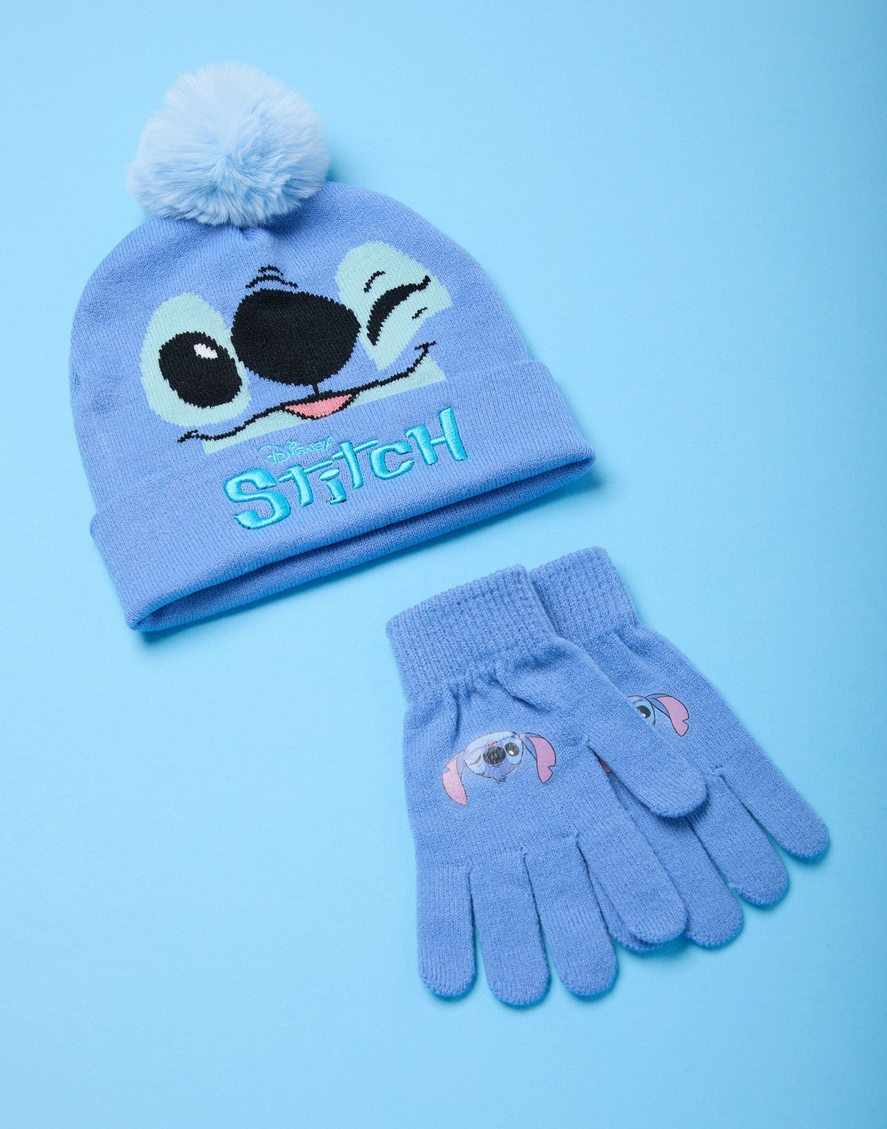 Disney Beanie and Gloves Set | Girls Blue | Official Merch