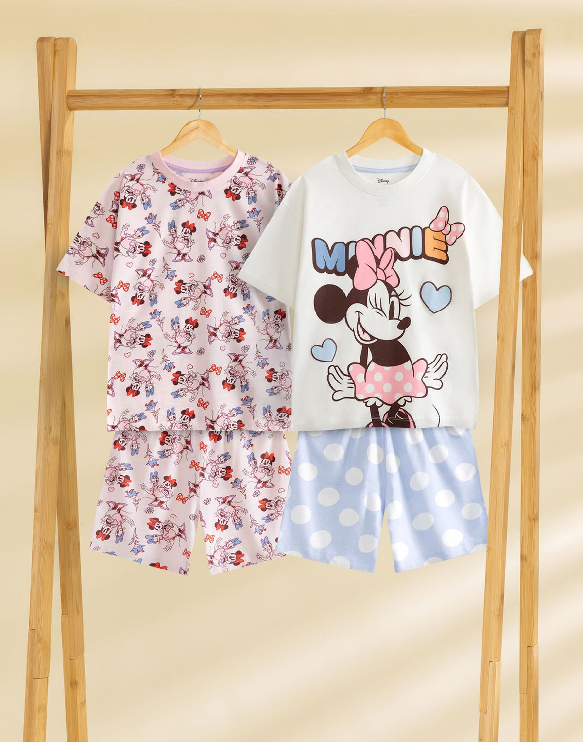 Disney Multi-Pack of 2 Short Sleeve Short Leg Pyjama Set | Girls Multicoloured |