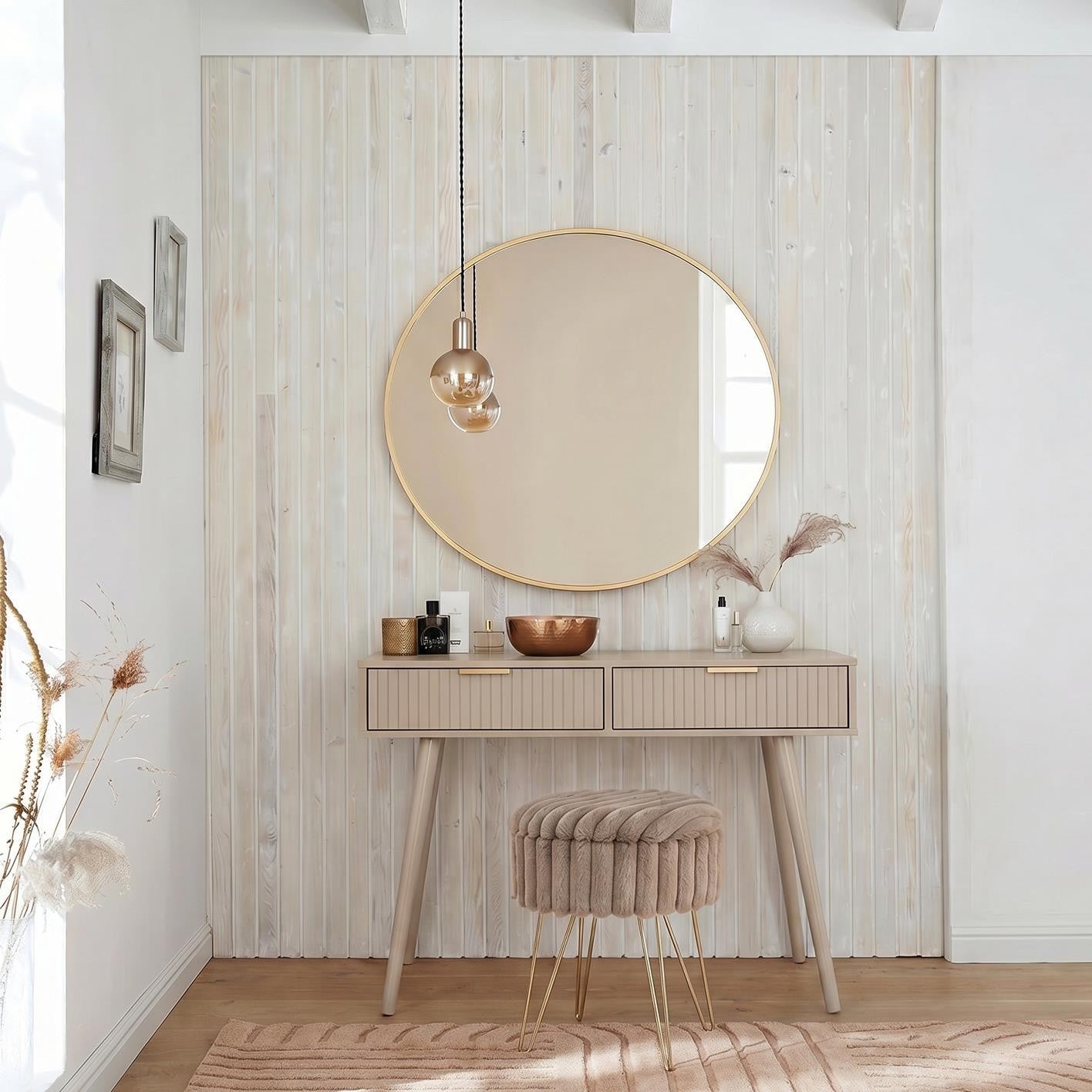 OHS Venice Console Table Engineered Wood Dressing Tables Entryway Display Unit