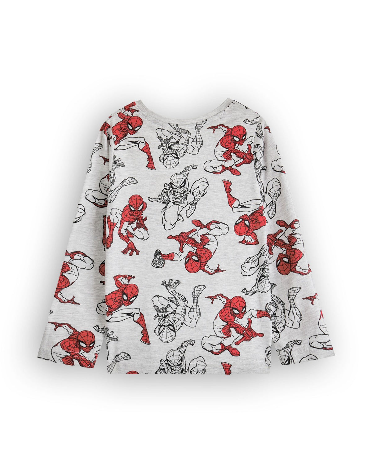 Marvel Long Sleeve Long Leg Pyjama Set | Boys Grey AOP | Official Merch