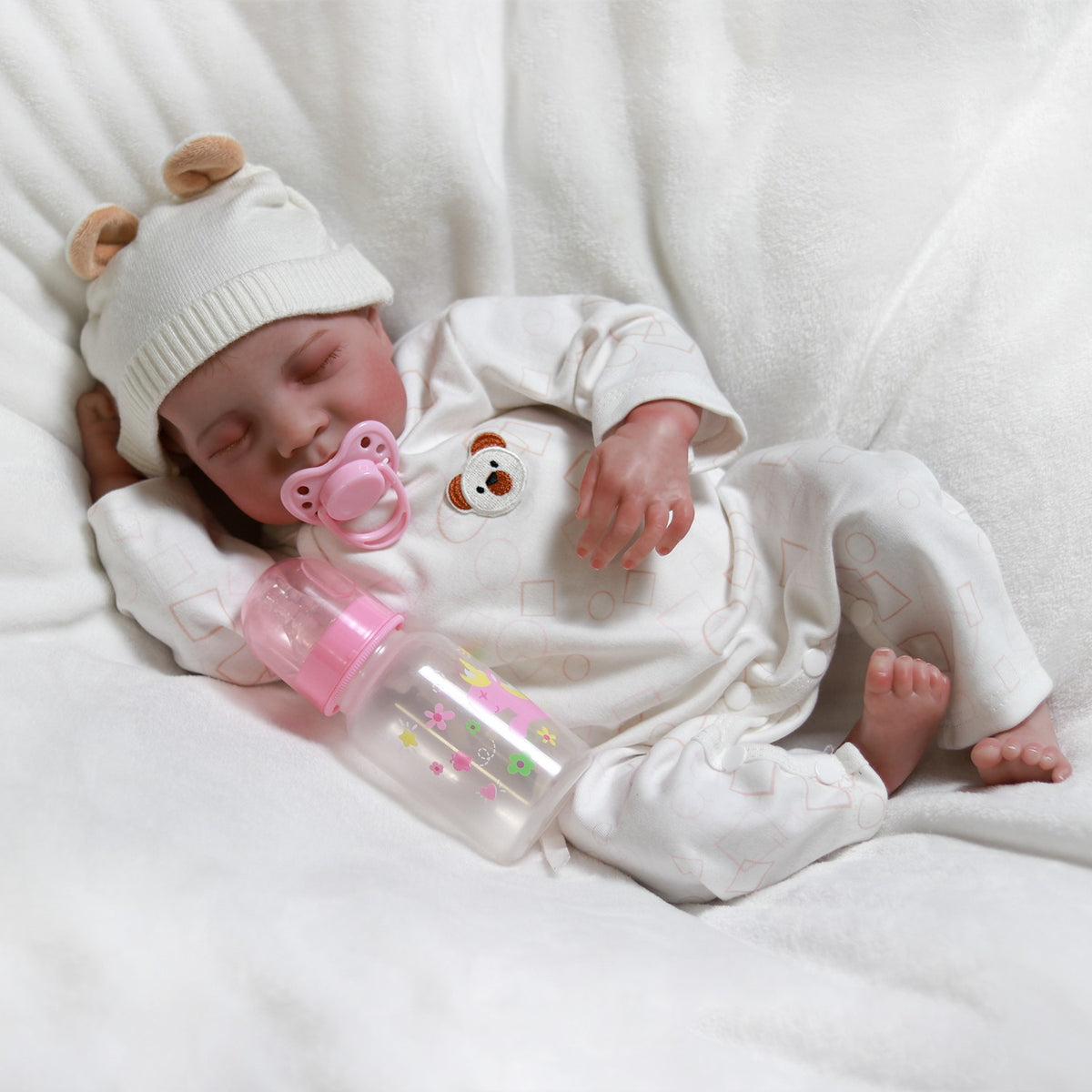 Real Life Reborn Dolls Realistic Newborn Baby Girl Vinyl Silicone Handmade Doll