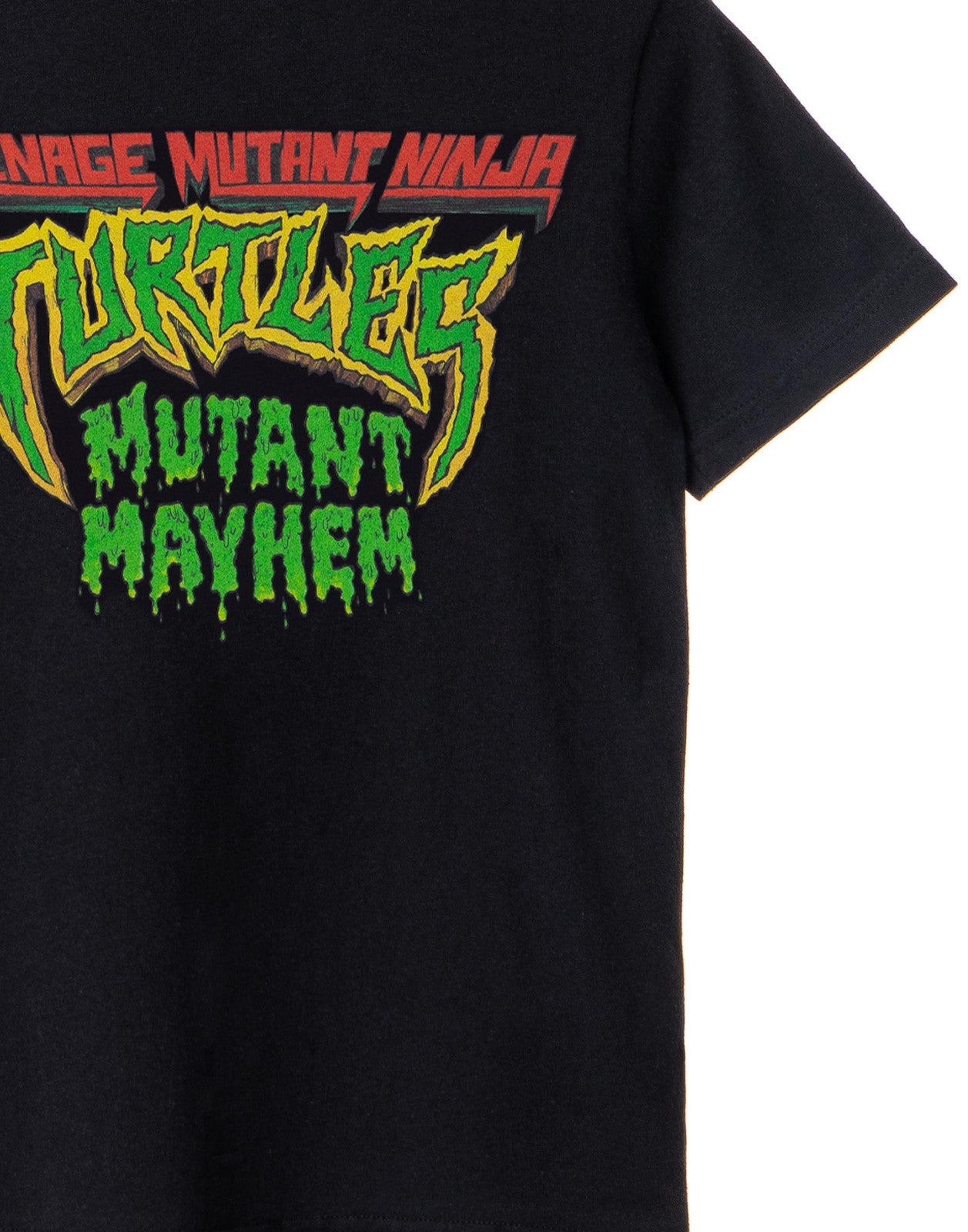 Teenage Mutant Ninja Turtles Short Sleeved T-Shirt | Boys Black | Official Merch