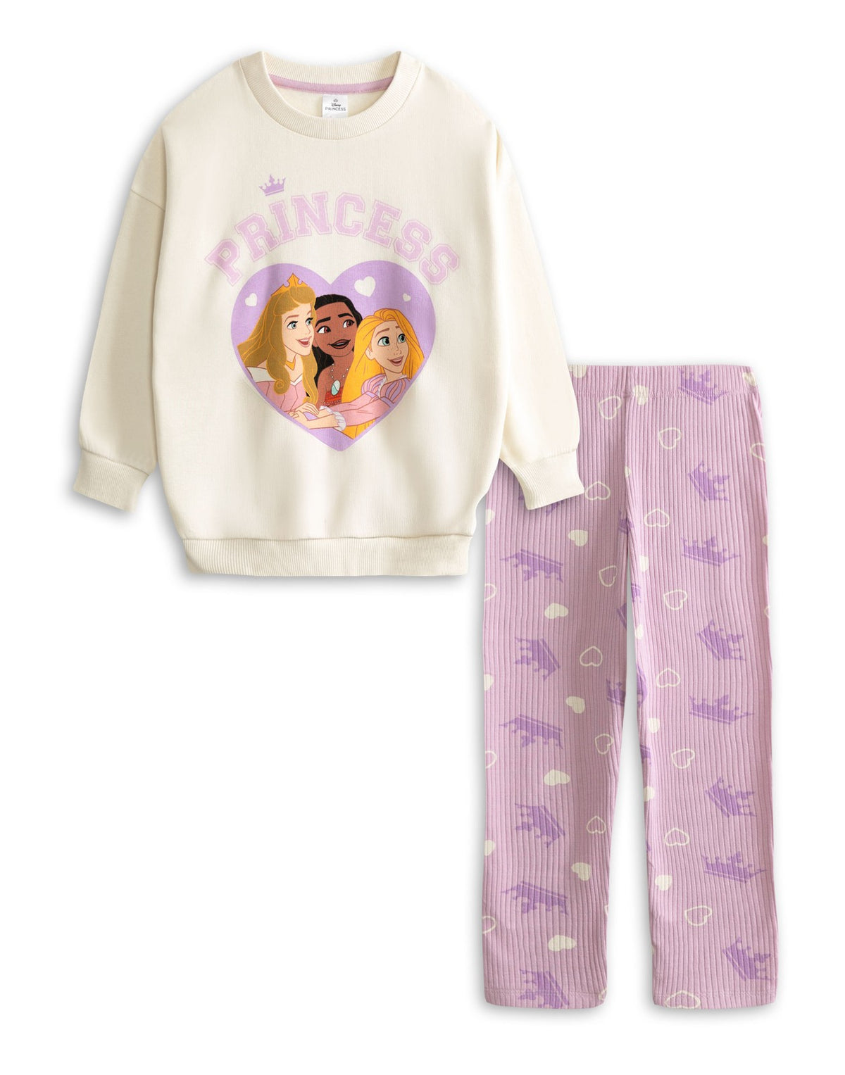 Disney Sweatshirt and Joggers Set | Girls Pink | Official Merch