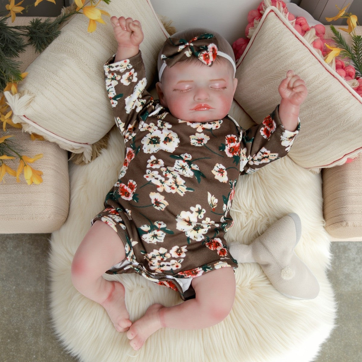 Reborn Baby Dolls Vinyl Silicone Realistic Handmade Newborn Girl Doll Xmas Gift