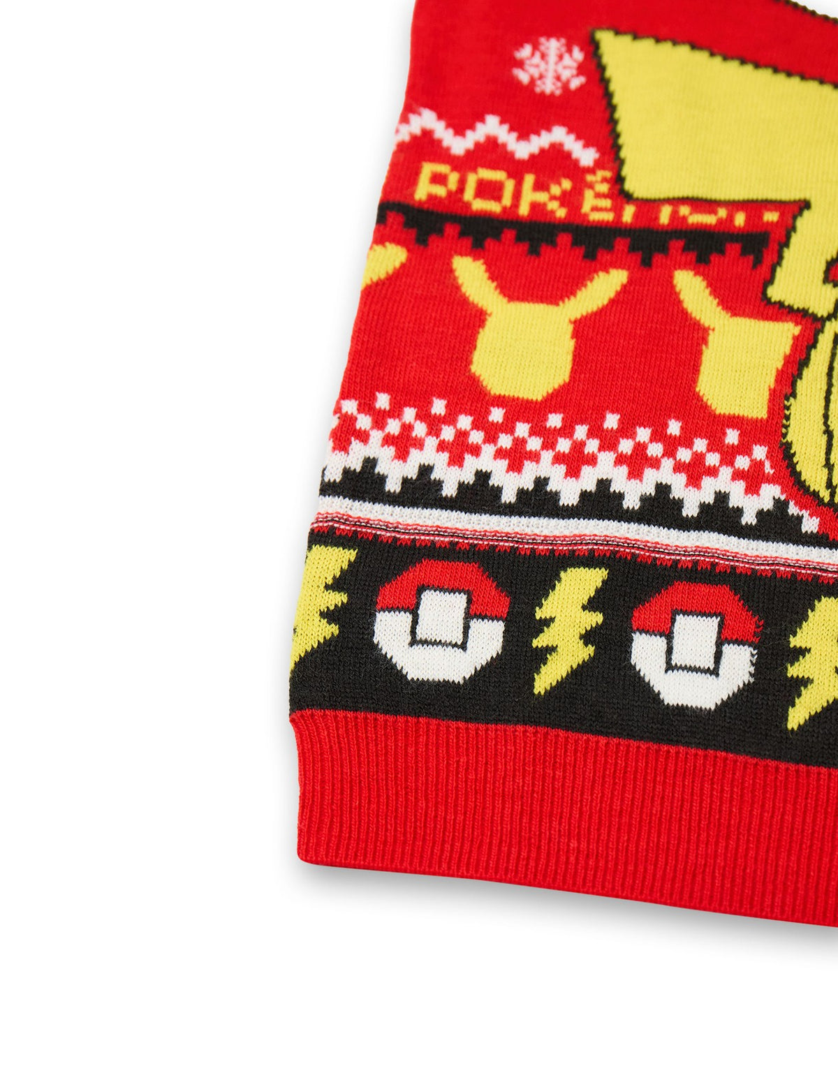 Pokemon Christmas Jumper | Boys Red | Official Merch