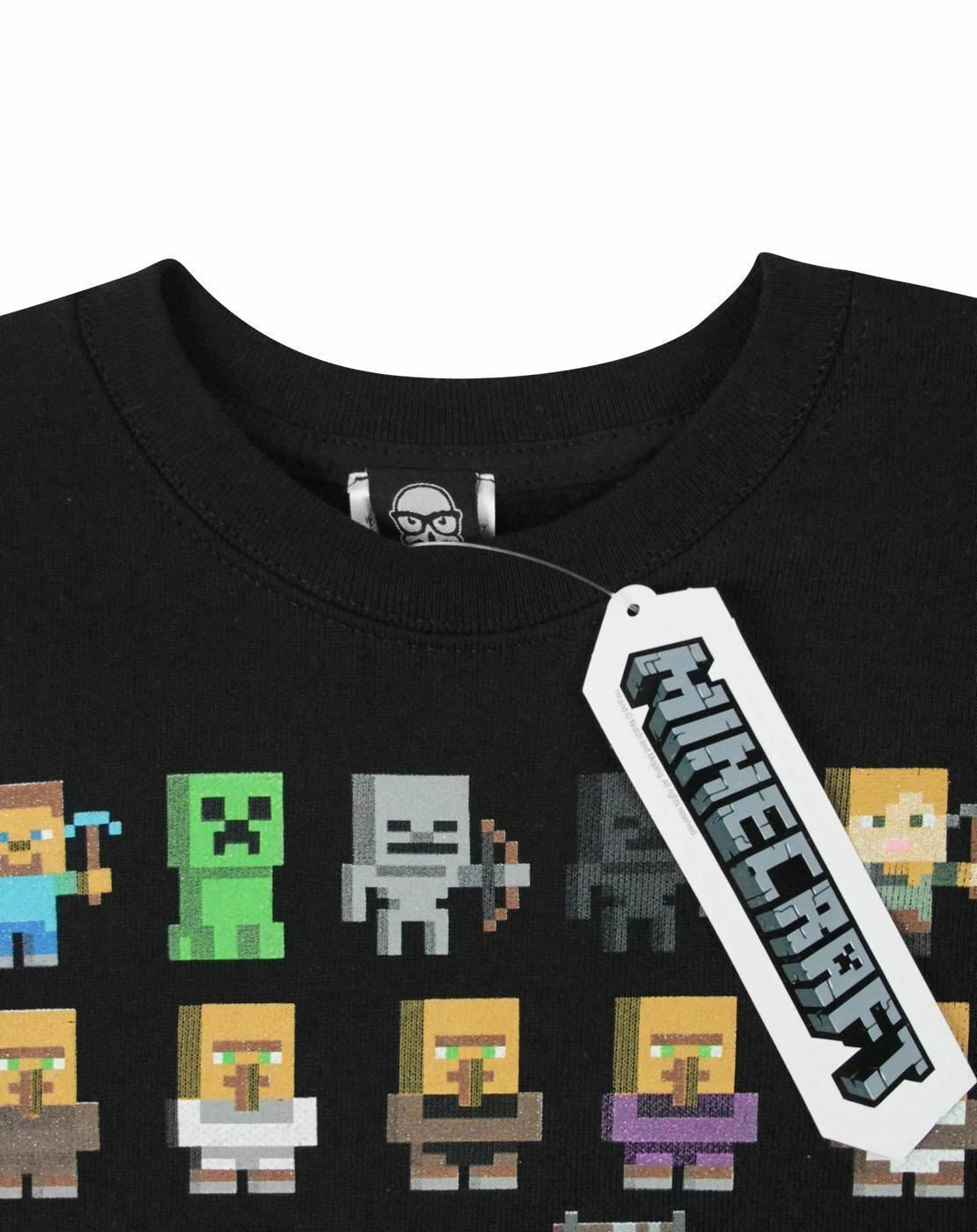 Minecraft Sweatshirt | Boys Black Gaming | Official Merch