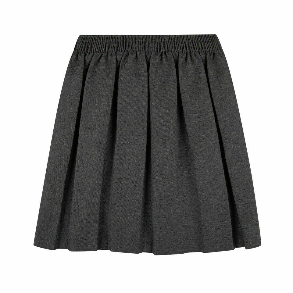 SCHOOL UNIFORM SKIRT GIRLS BACK TO SCHOOL UK BOX PLEATED ROUND ELASTICATED WAIST
