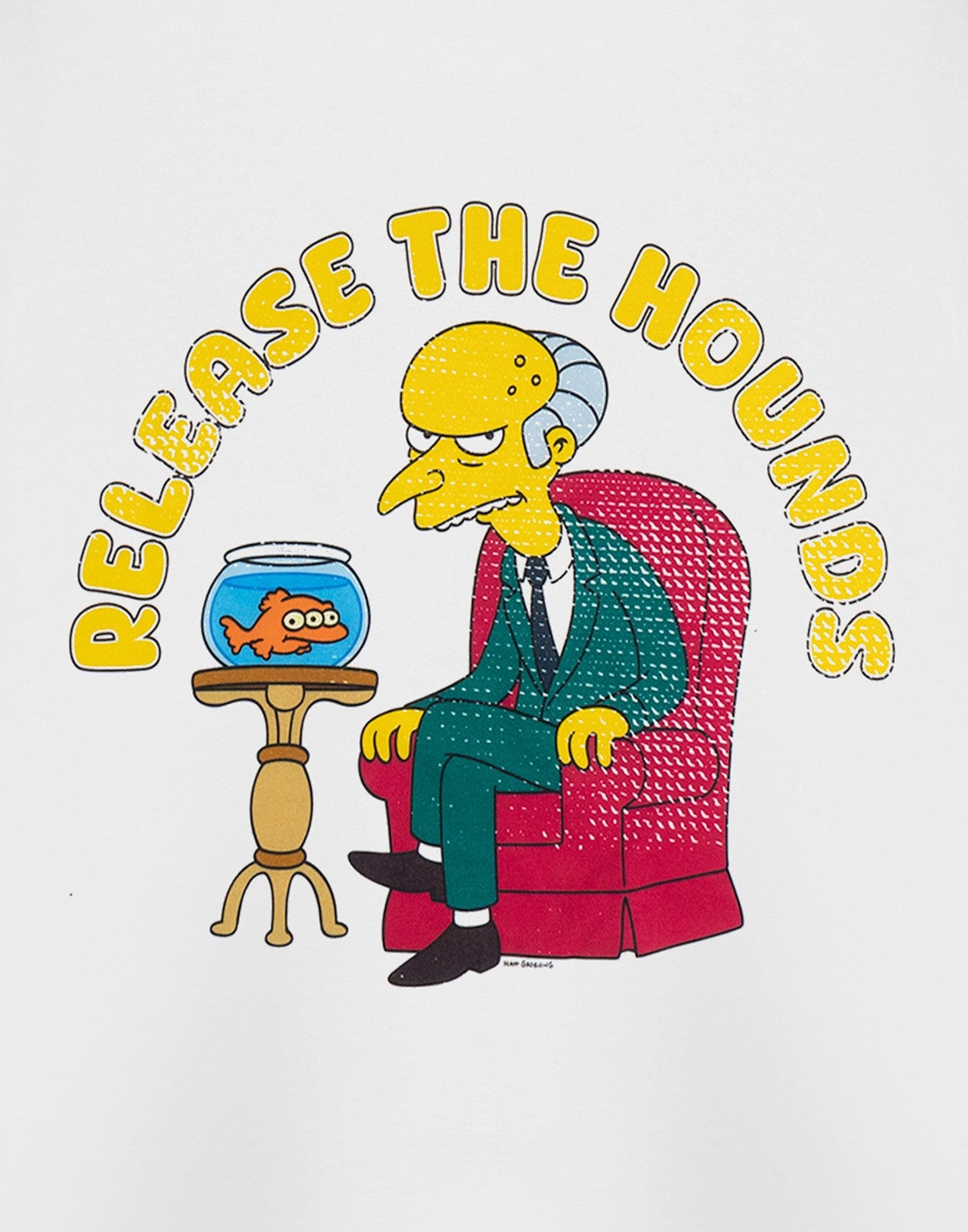 The Simpsons Short Sleeved T-Shirt | Mens White | Official Merch