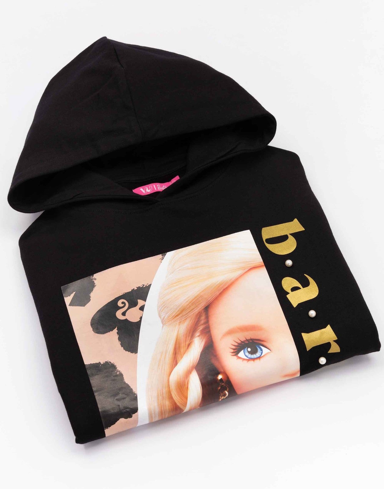 Barbie Hoodie | Girls Black | Official Merch