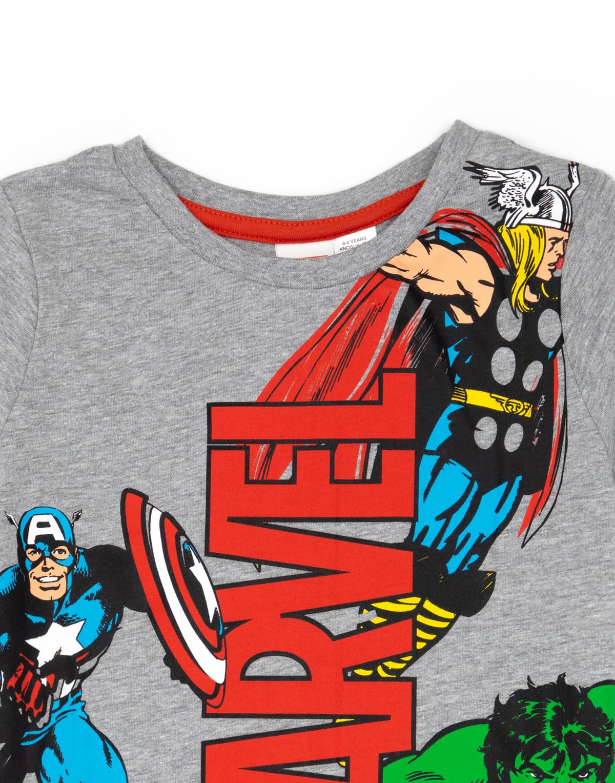 Marvel Short Sleeve Short Leg Pyjama Set | Boys Black/Grey | Official Merch