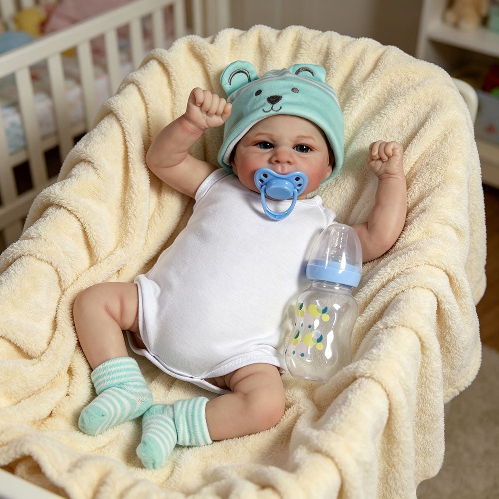 16" Reborn Baby Dolls Boy Vinyl Silicone Handmade Realistic Newborn Doll Gift UK