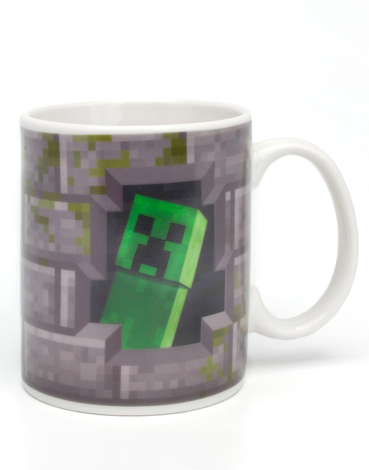 Minecraft Heat Changing Mug | Unisex Kids Grey Gaming | Official Merch