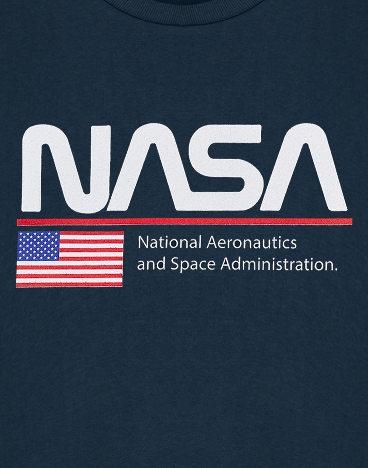 NASA Short Sleeved T-Shirt | Unisex Navy | Official Merch
