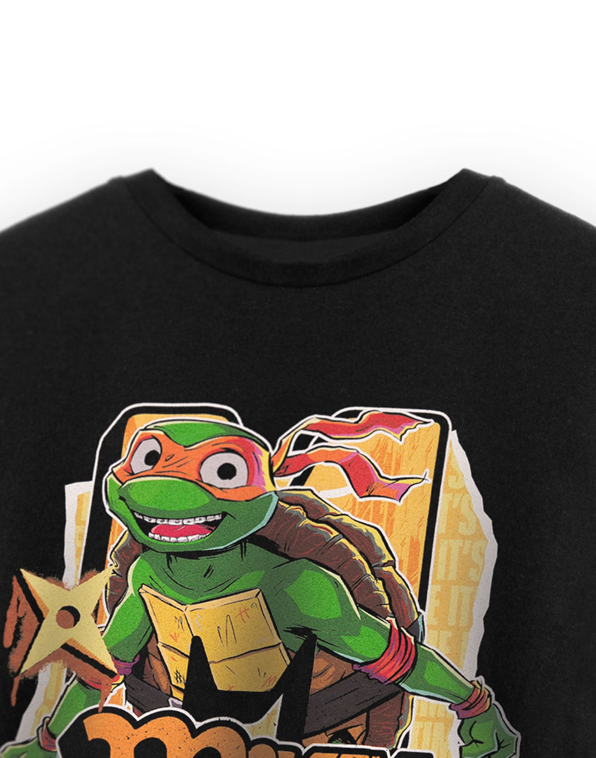 Teenage Mutant Ninja Turtles Short Sleeved T-Shirt | Boys Black | Official Merch