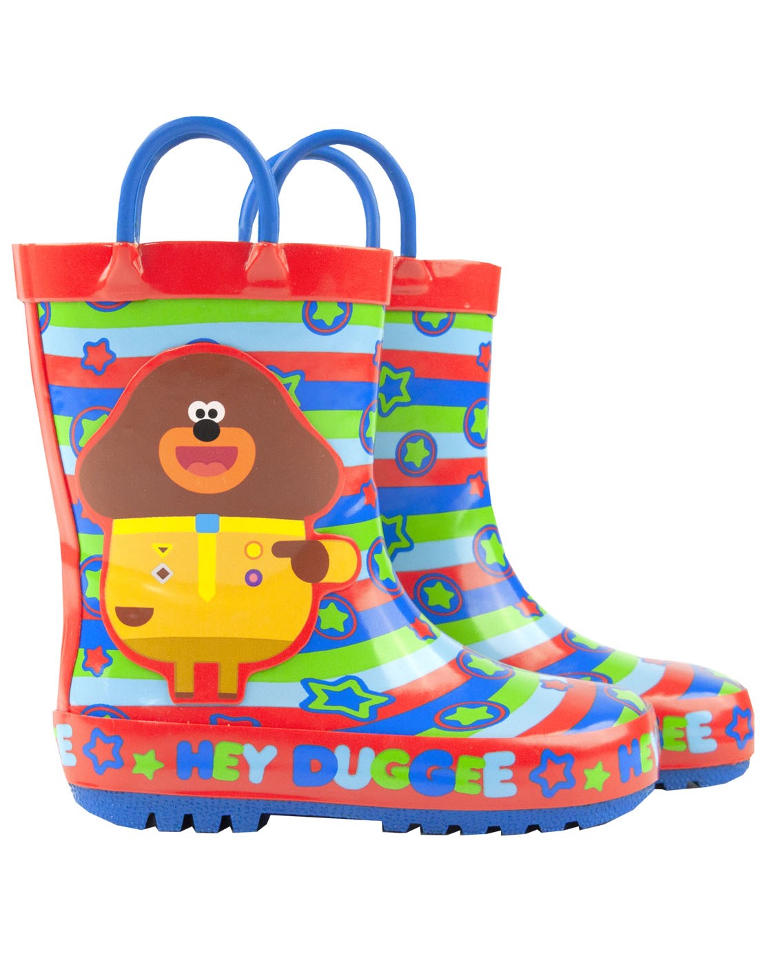 Hey Duggee Wellington Boots with Handles | Boys Red | Official Merch
