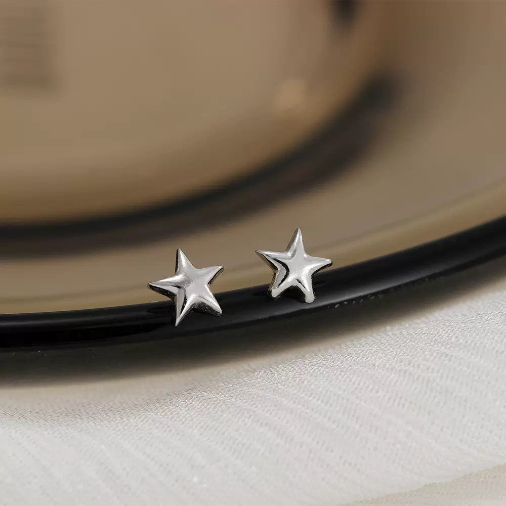 925 Sterling Silver Cute Star Stud Earrings Jewellery Women Girls Gift UK