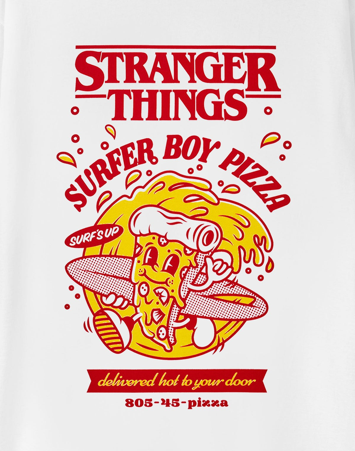 Stranger Things Short Sleeved T-Shirt | Unisex White | Official Merch