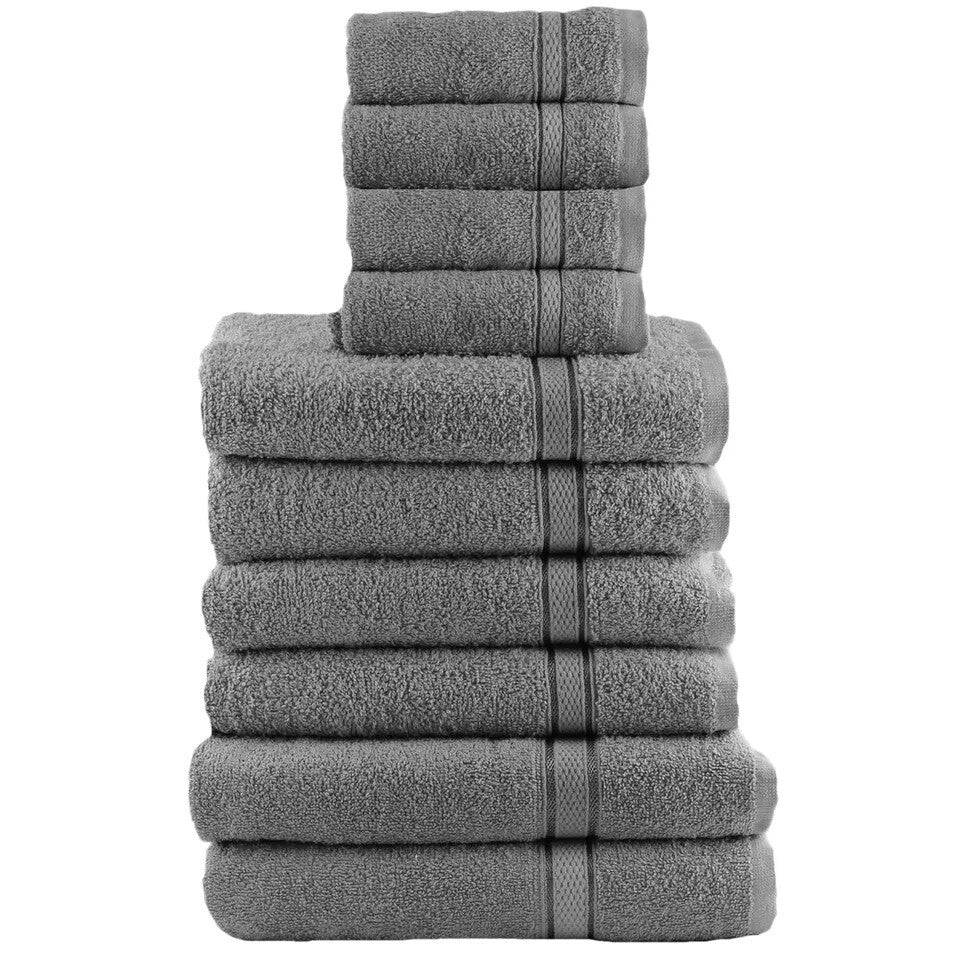 Luxury 100% Egyptian Cotton Towel Set 10 Piece Bale Set Face Hand Bath Towels