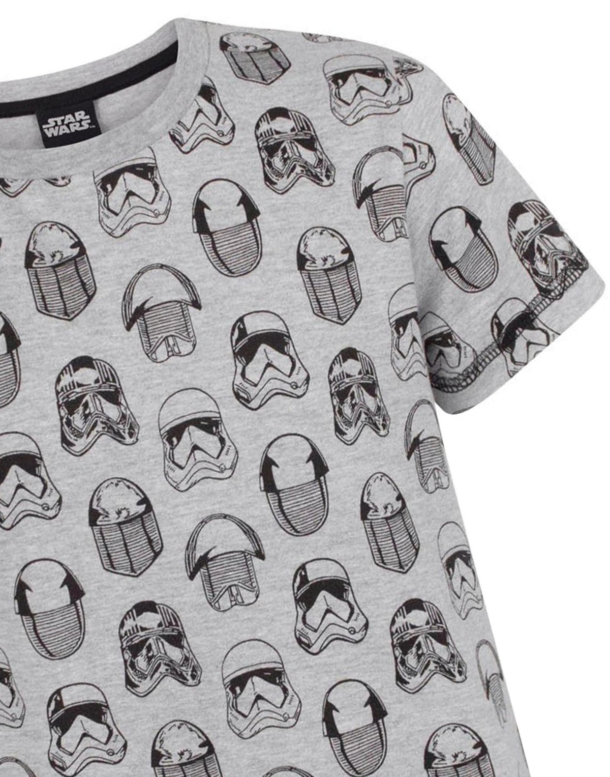 Star Wars Short Sleeved T-Shirt | Boys Grey | Official Merch