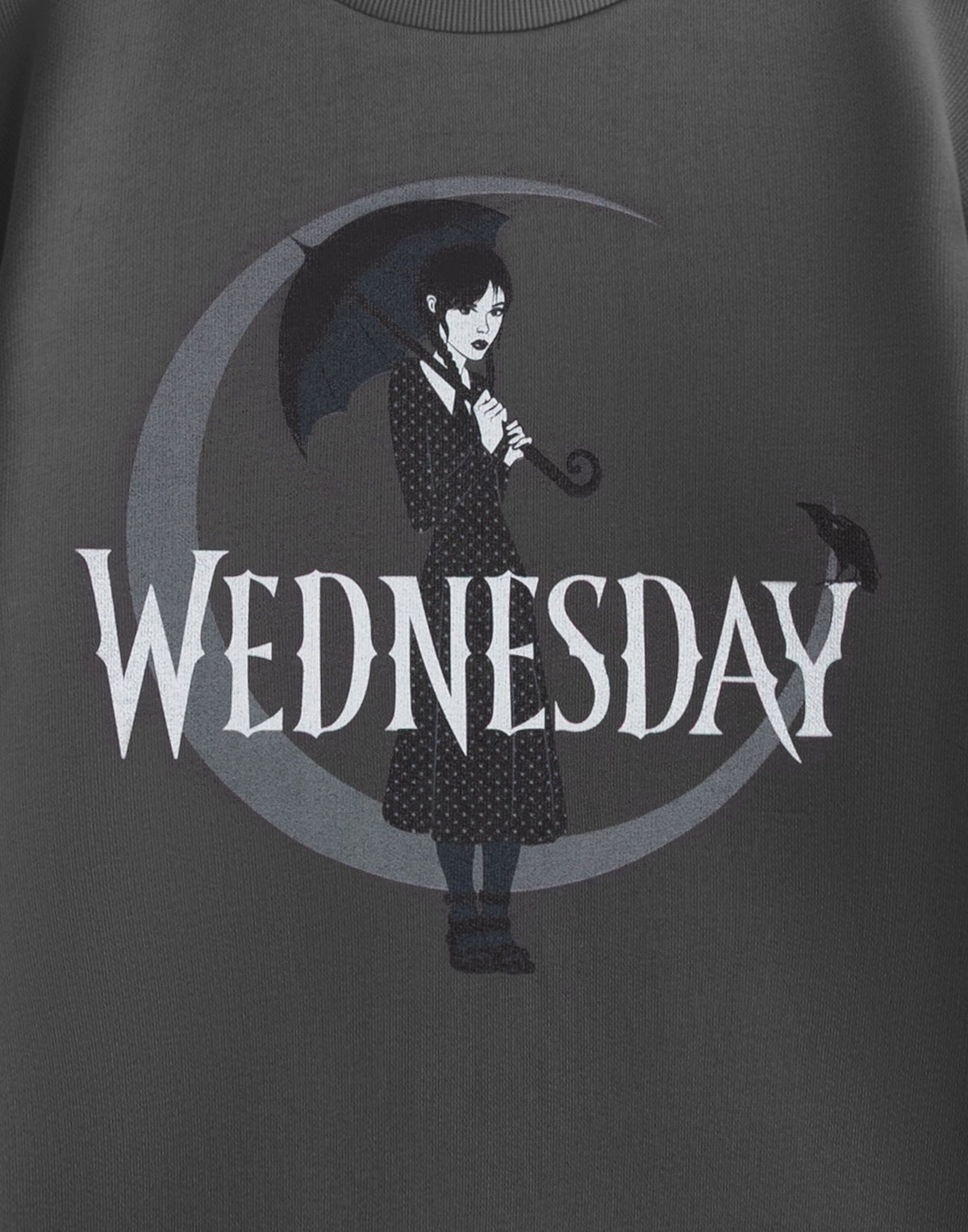 Wednesday Sweatshirt | Girls Charcoal | Official Merch