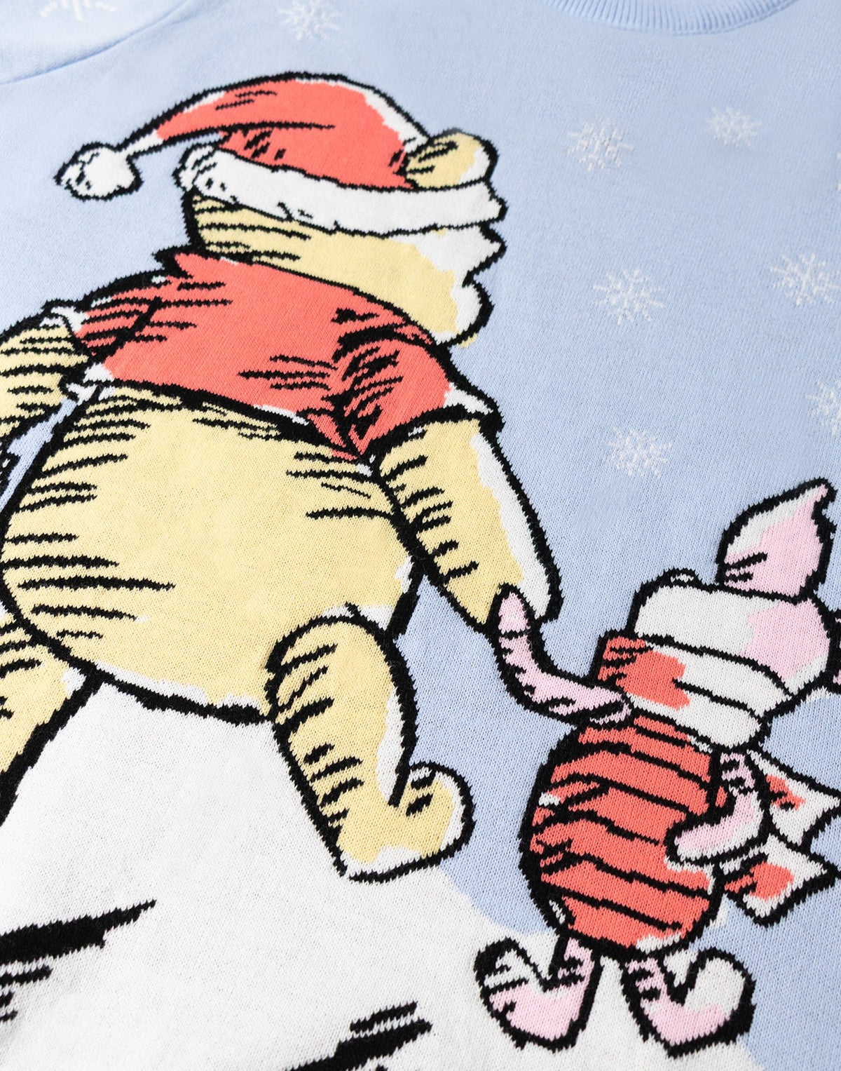 Winnie the Pooh Christmas Jumper | Womens Blue | Official Merch