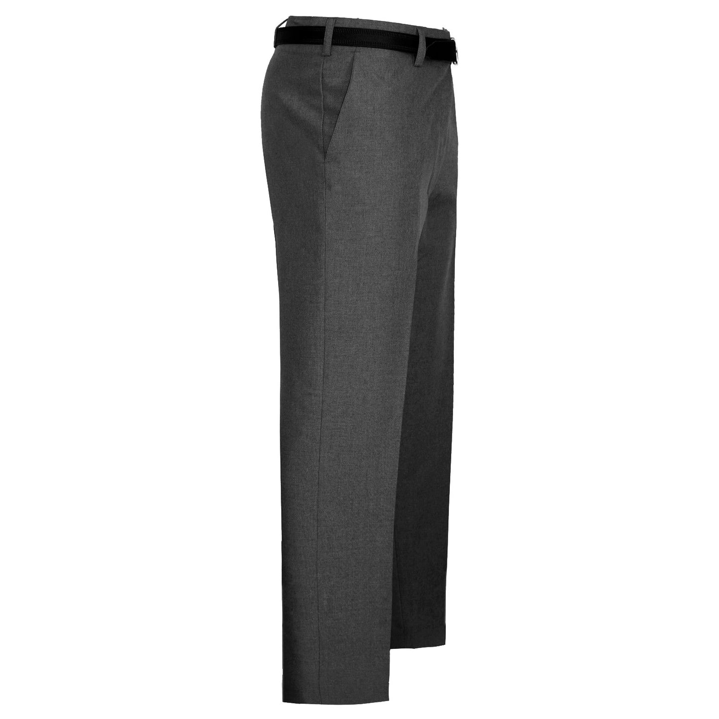 MENS TROUSERS OFFICE BUSINESS WORK FORMAL CASUAL SMART BELT POCKETS DRESS PANTS