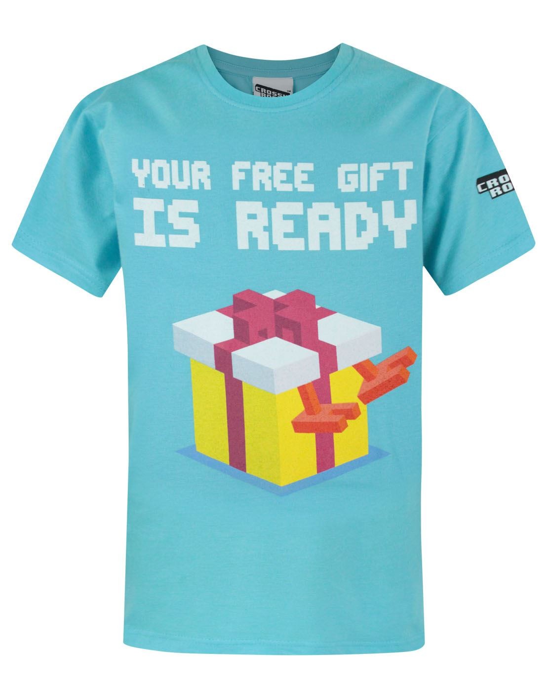Crossy Road Short Sleeved T-Shirt | Boys Blue | Official Merch