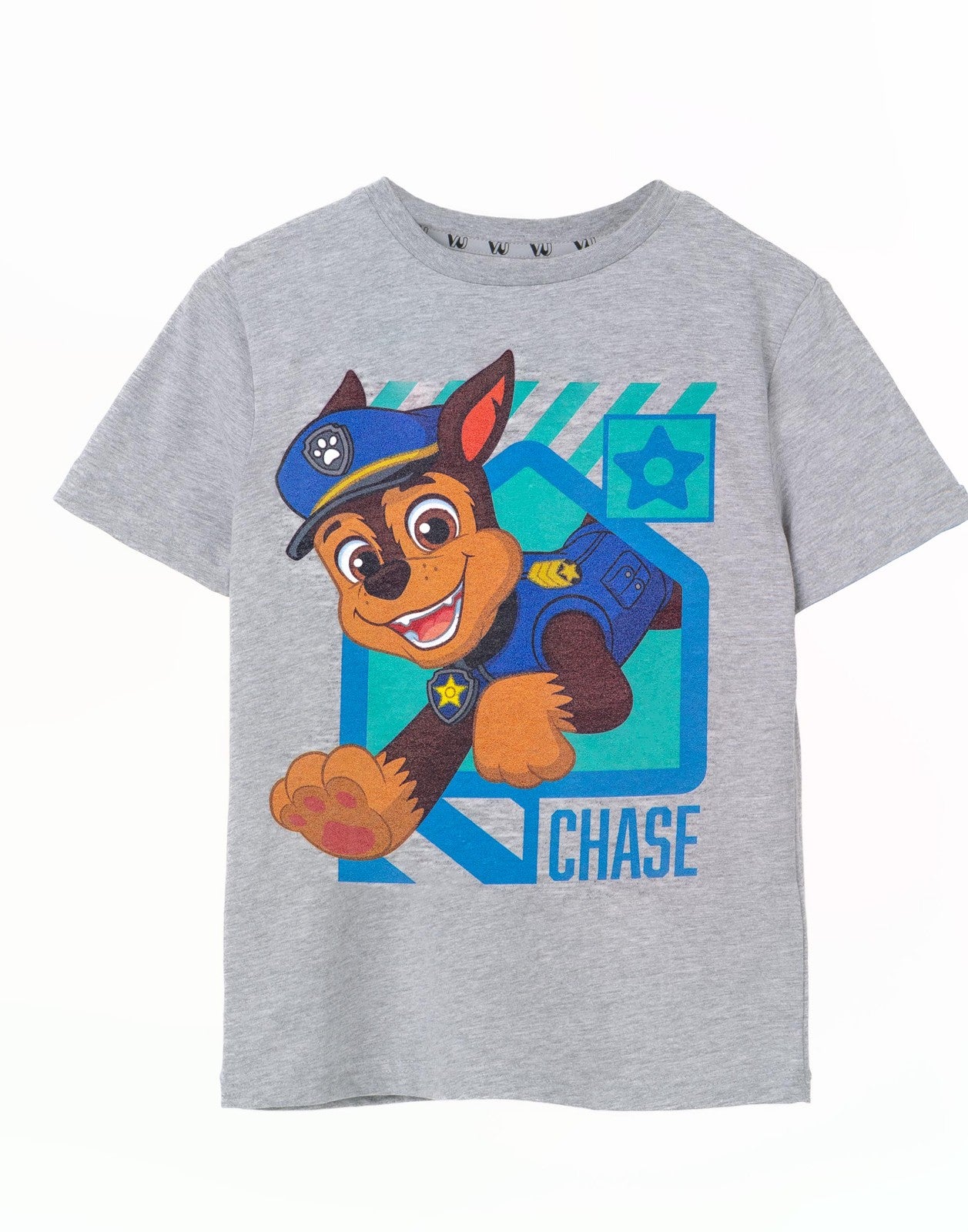 Paw Patrol Short Sleeved T-Shirt | Boys Grey Marl | Official Merch