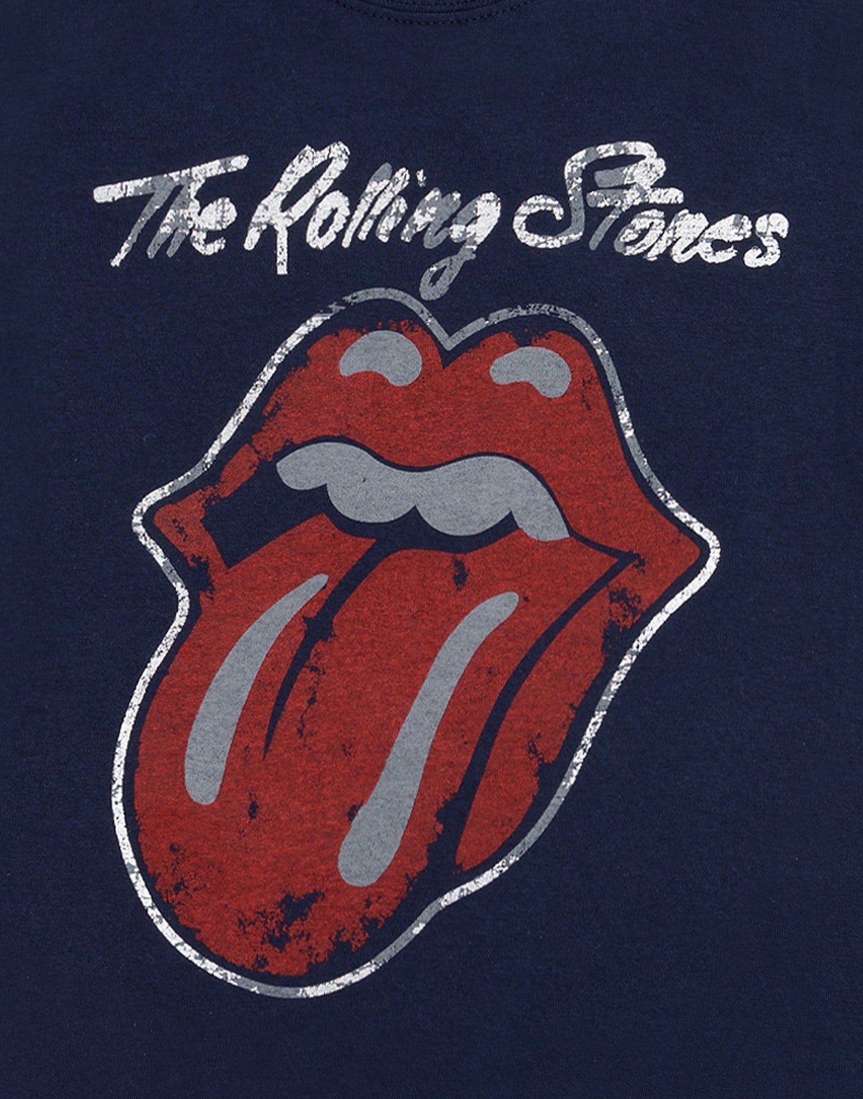 The Rolling Stones Short Sleeved T-Shirt | Mens Navy | Official Merch