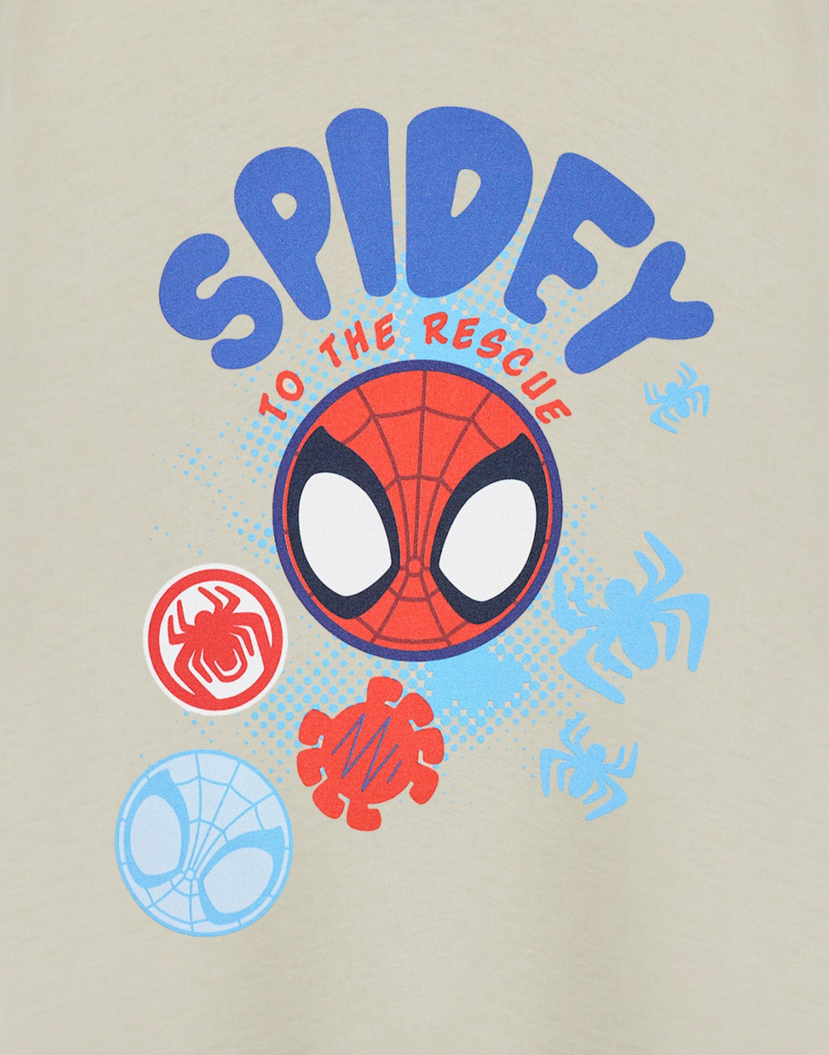 Marvel Short Sleeved T-Shirt | Boys Oatmeal | Official Merch