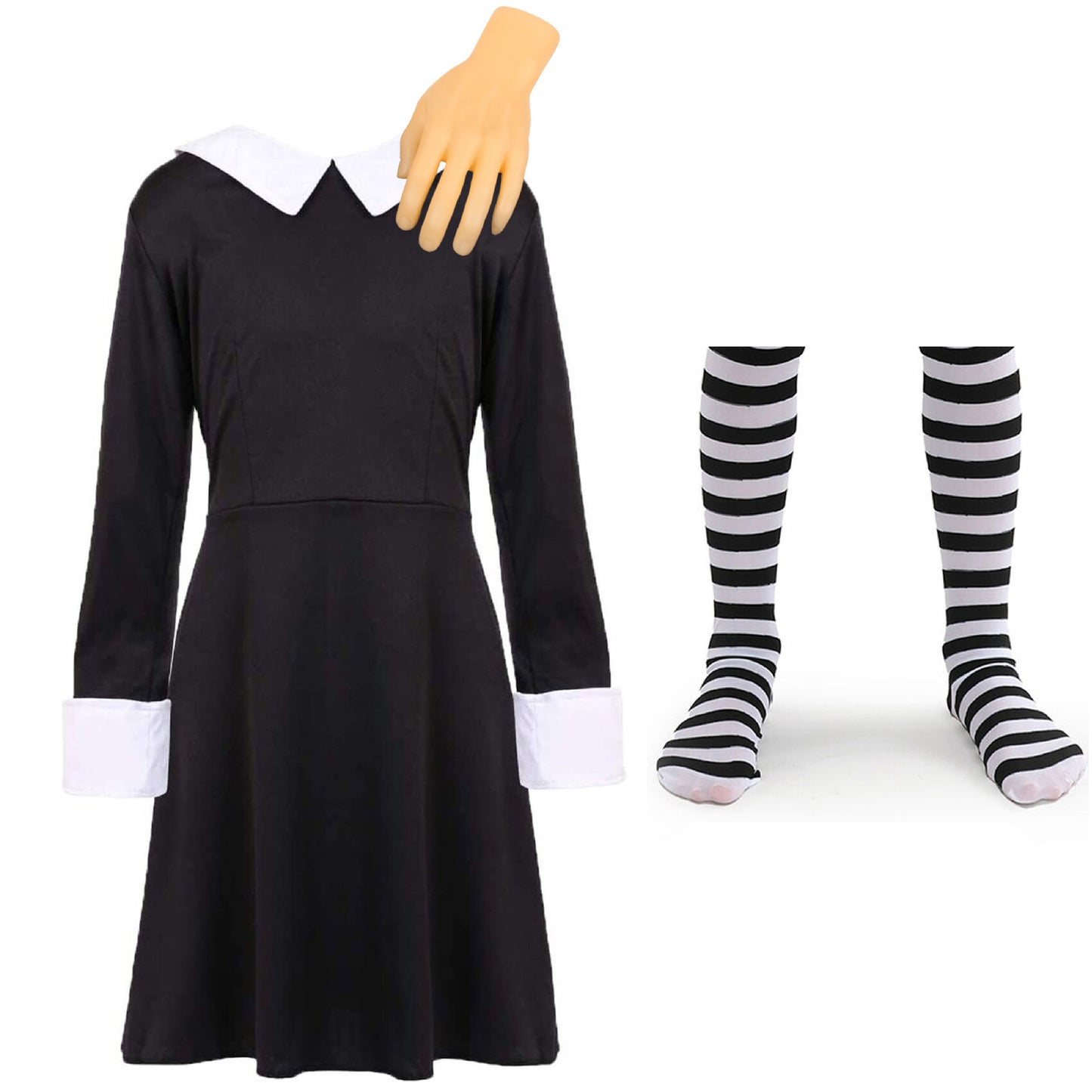 GIRLS MIDWEEK HORROR COSTUME KIDS HALLOWEEN SPOOKY FANCY DRESS CHILD OUTFIT