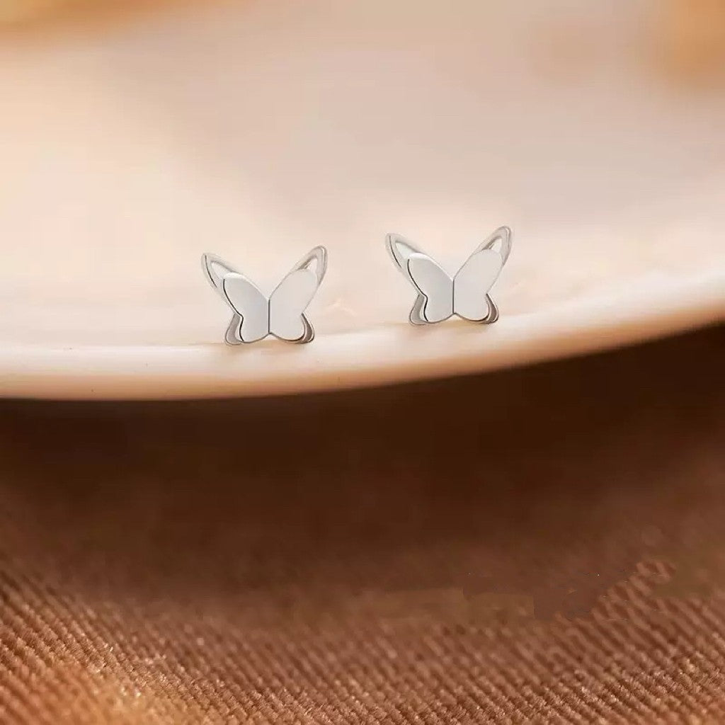 925 Sterling Silver Beautiful Butterfly Stud Earrings Jewellery Women Gift UK