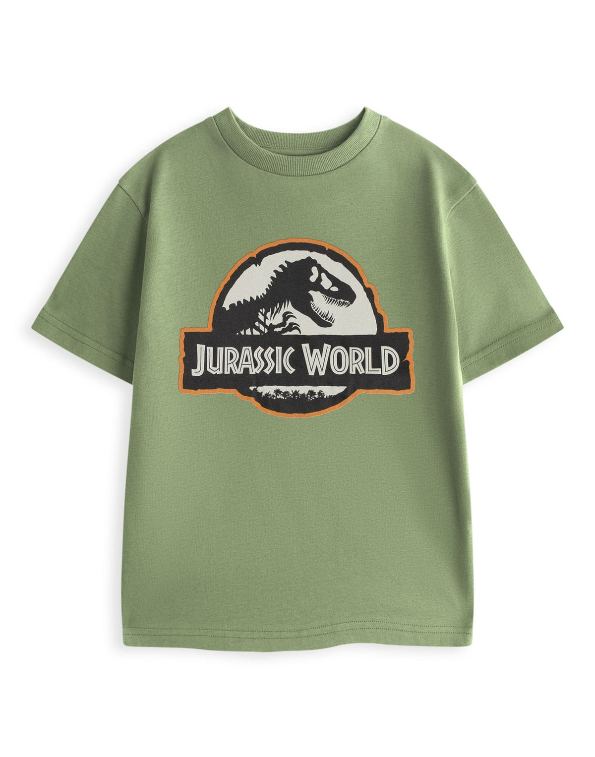 Jurassic World Short Sleeved T-Shirt | Boys Khaki | Official Merch