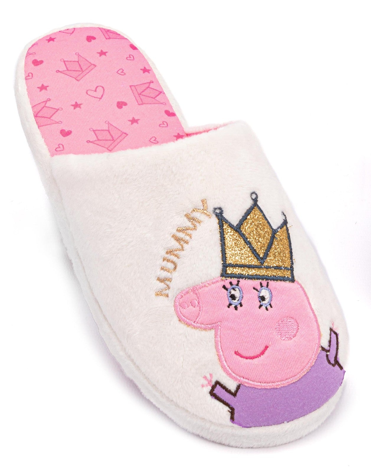 Peppa Pig Mule Slippers | Womens White | Official Merch