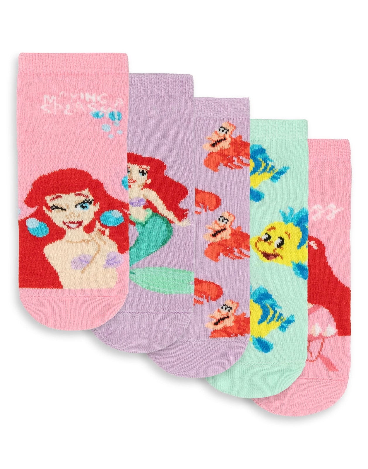 Disney Calf Socks Set of 5 | Girls Multicoloured | Official Merch