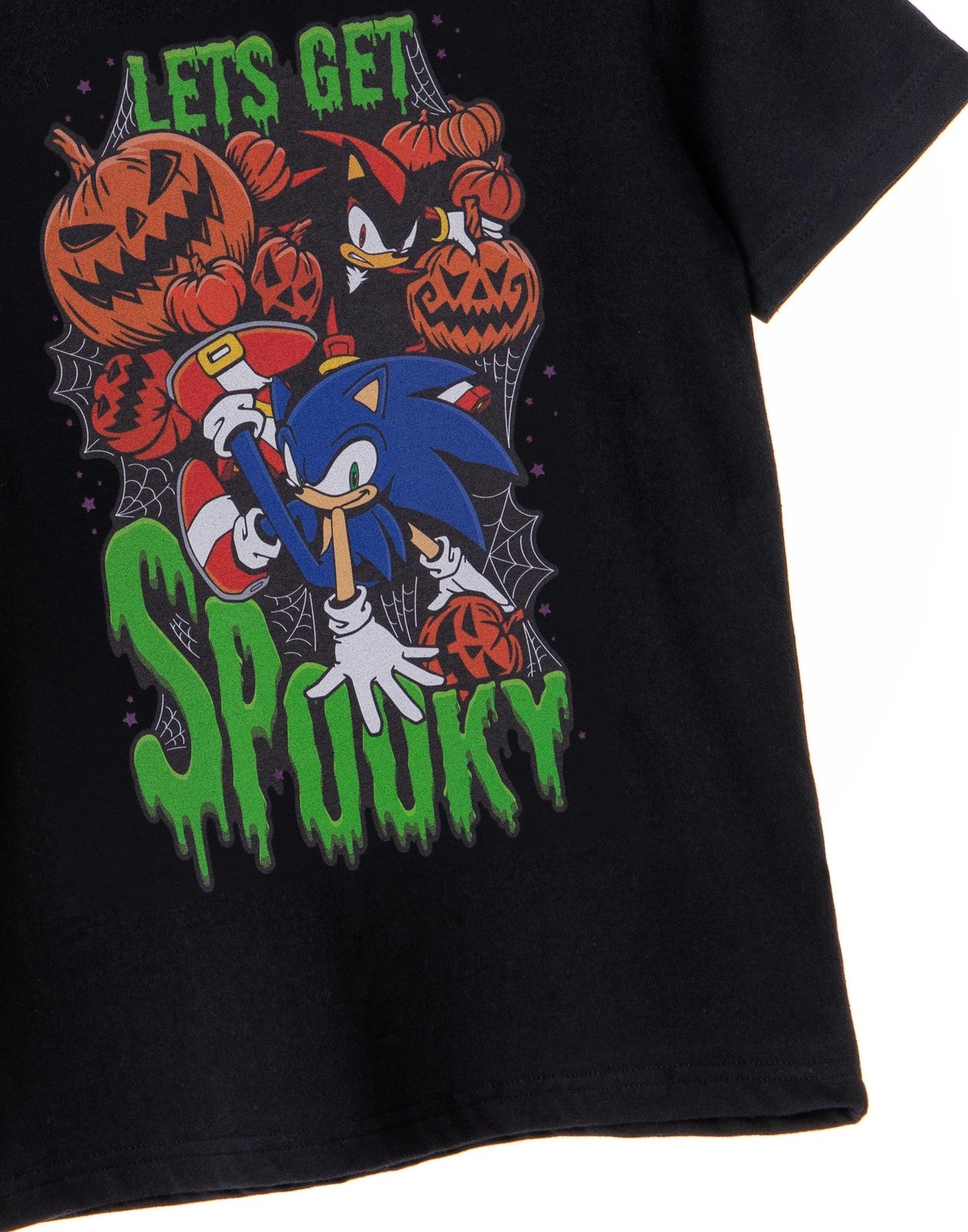 Sonic the Hedgehog Short Sleeved T-Shirt | Boys Black | Official Merch