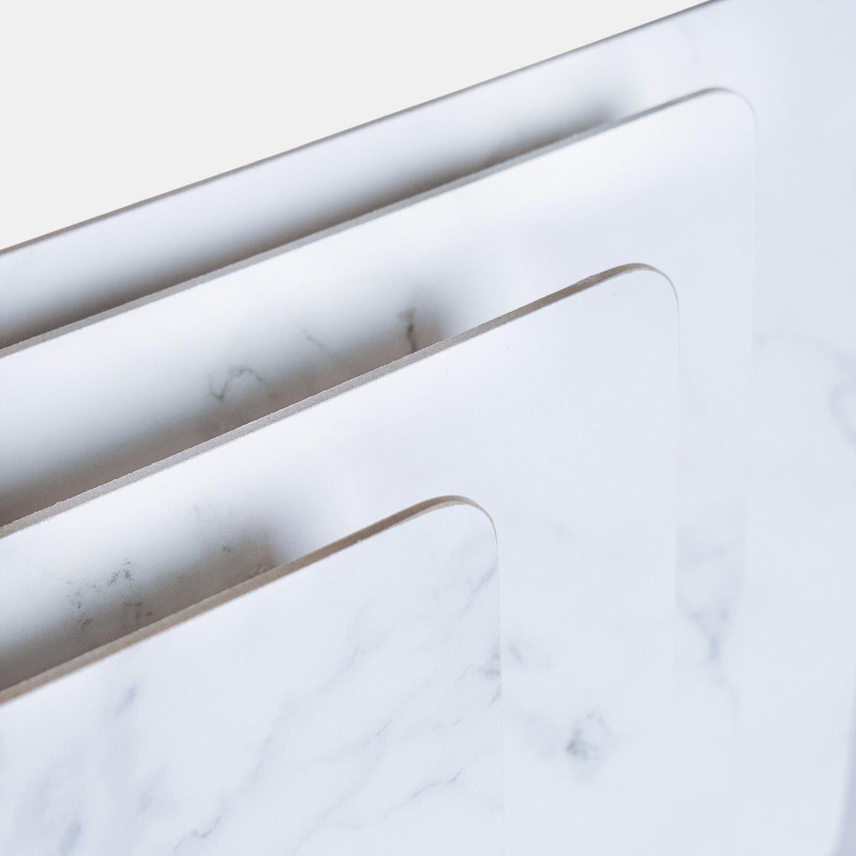 OHS Marble Effect Placemat Coaster 4 Set Luxury Table Mats Home Decor