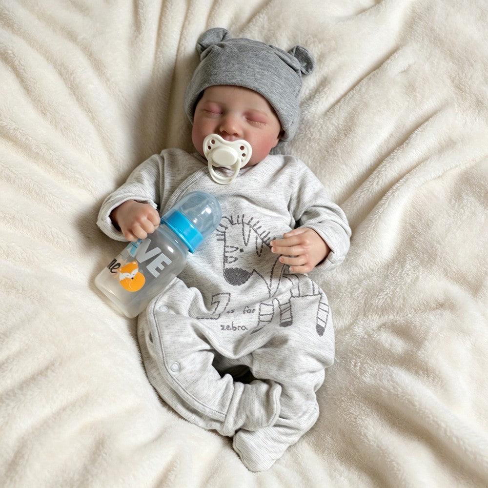 Realistic Reborn Dolls Soft Newborn Baby Boy Handmade Real Life Doll Babies Gift