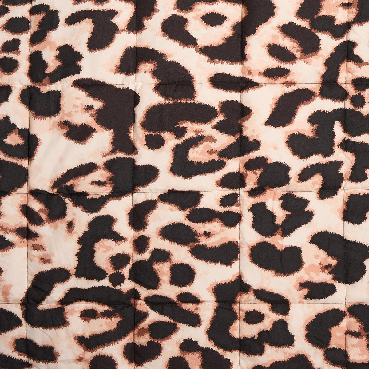 OHS Leopard Weighted Blanket 8kg Quilted Throw Sensory Sleep Anxiety Therapy