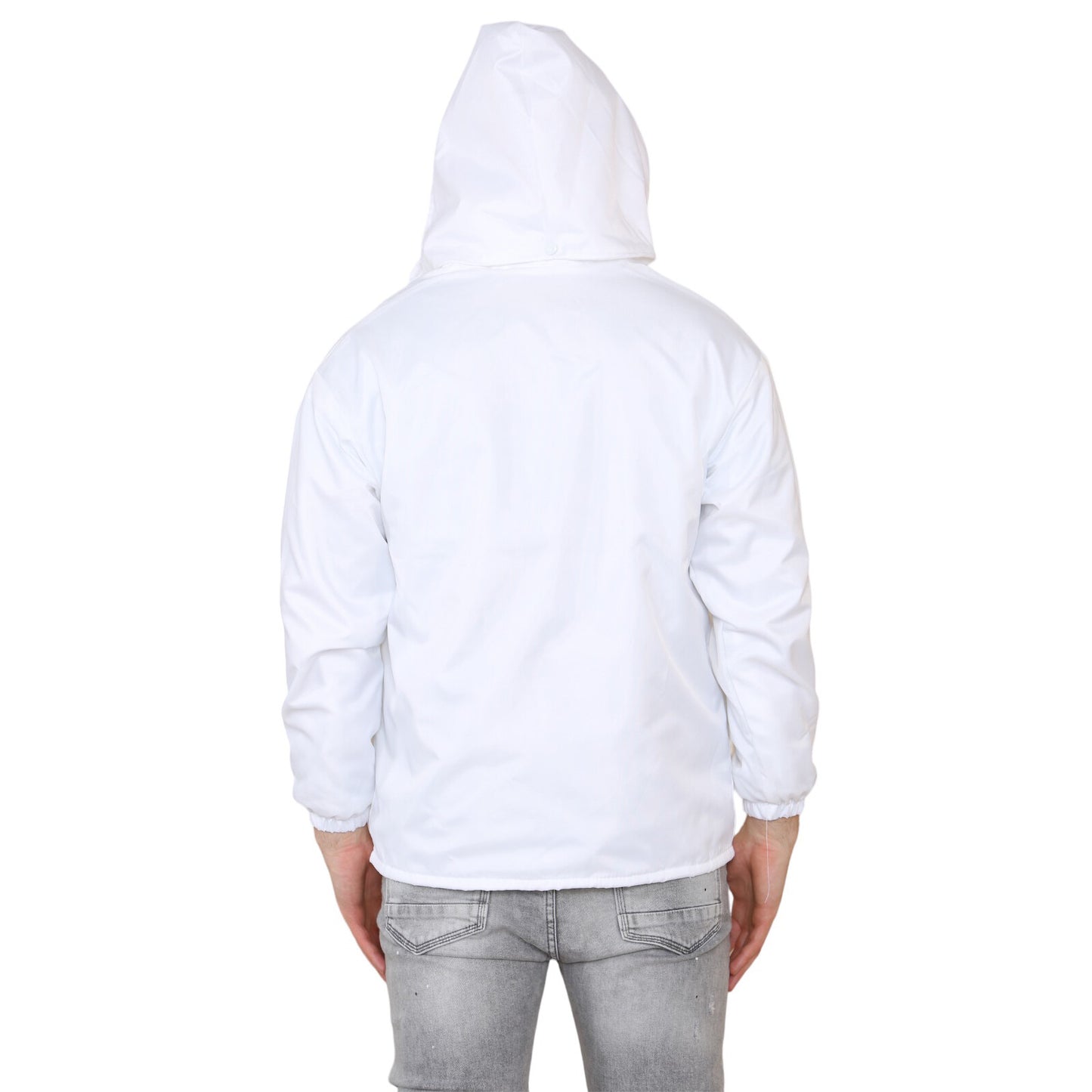 UNISEX BOWLING  JACKET WATERPROOFFULLY FLEECE LINED DETACHABLE HOOD ZIP POCKET