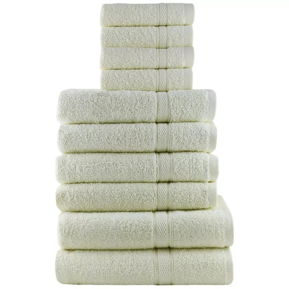Luxury 100% Egyptian Cotton Towel Set 10 Piece Bale Set Face Hand Bath Towels
