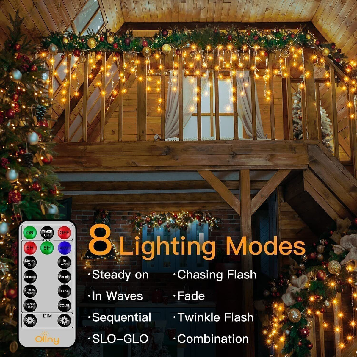 CHRISTMAS LED WHITE SNOWING ICICLE BRIGHT PARTY WEDDING XMAS OUTDOOR LIGHTS