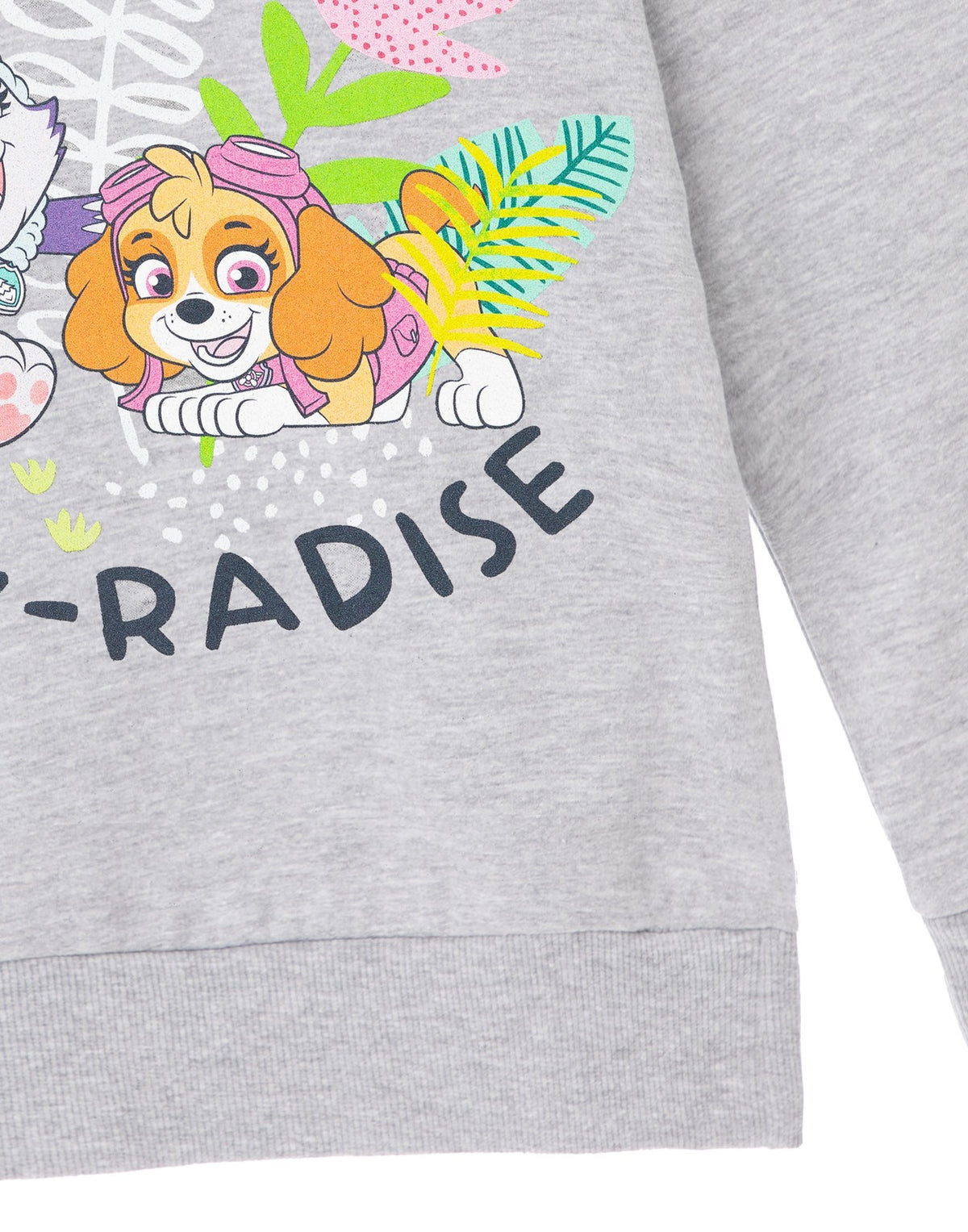 Paw Patrol Hoodie | Girls Grey Marl | Official Merch