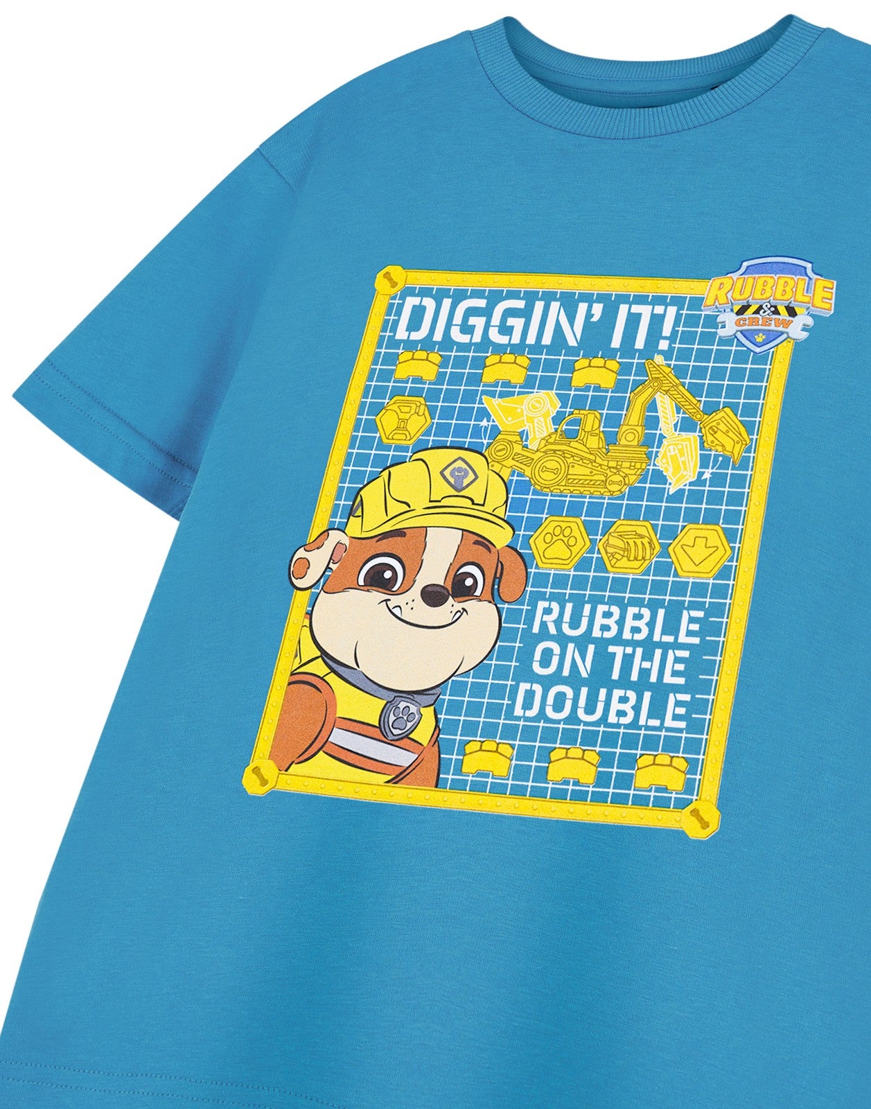 Paw Patrol Short Sleeved T-Shirt | Boys Blue | Official Merch