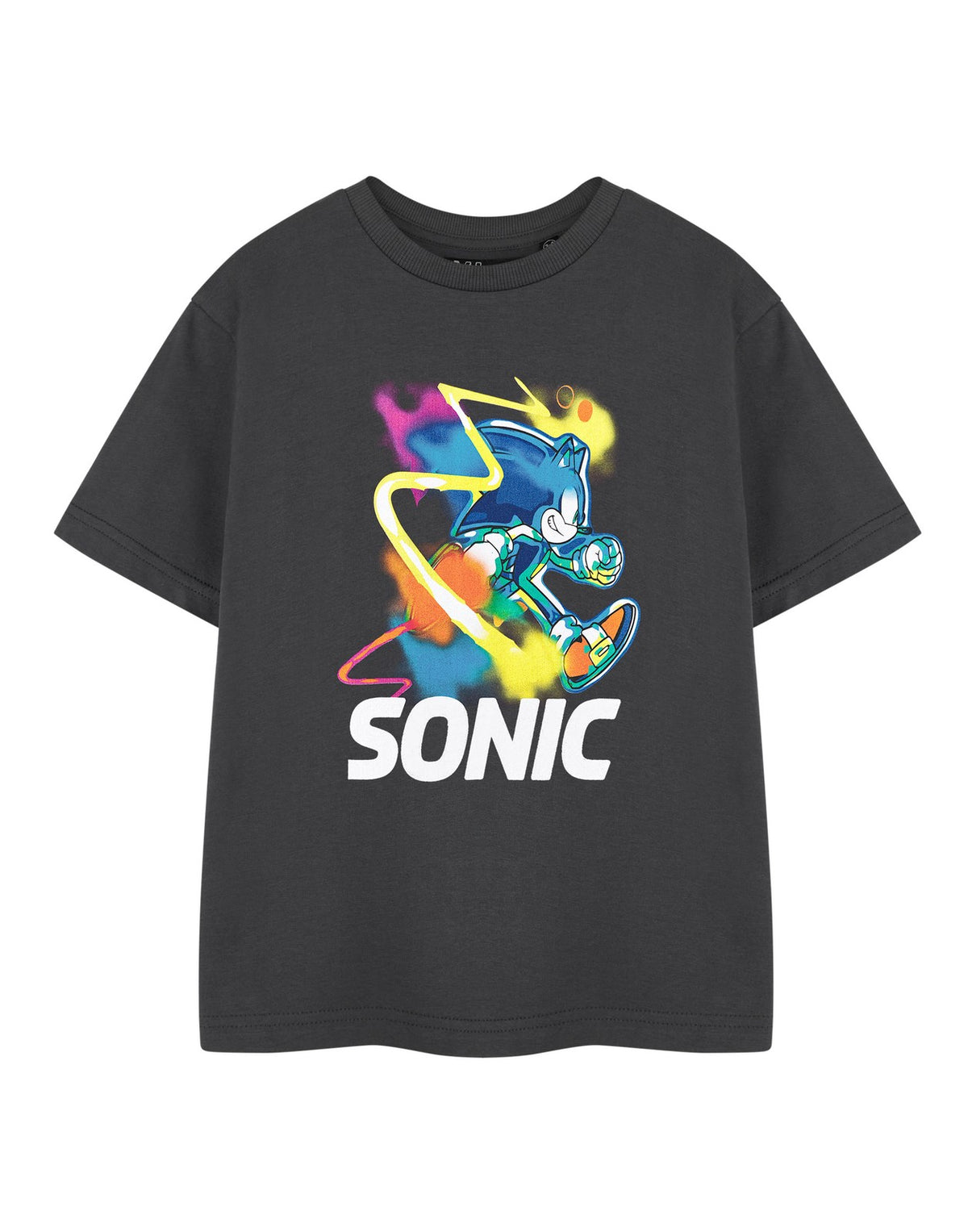Sonic the Hedgehog Short Sleeved T-Shirt | Boys Charcoal | Official Merch