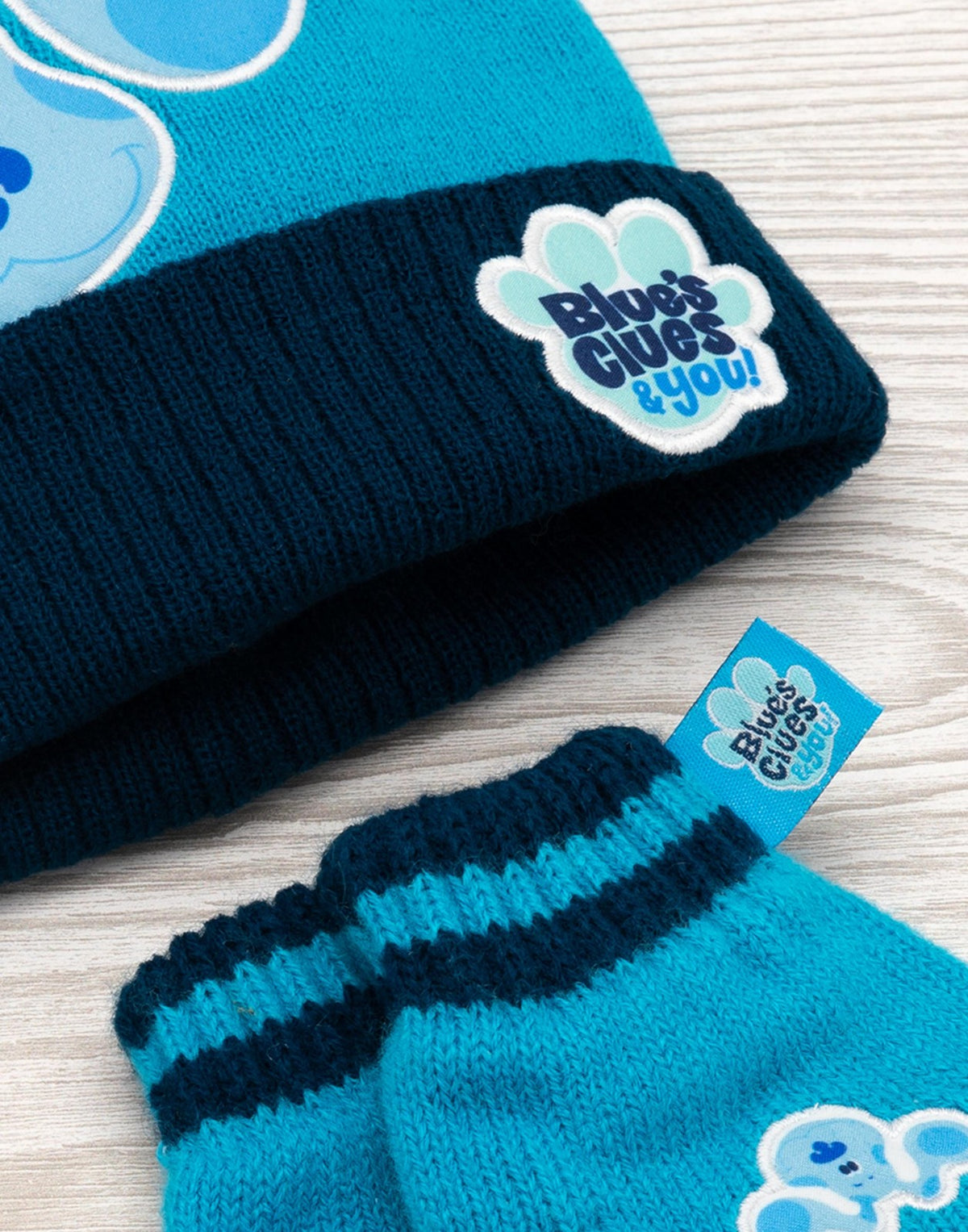 Blue's Clues & You! Beanie and Gloves Set | Unisex Kids Blue | Official Merch